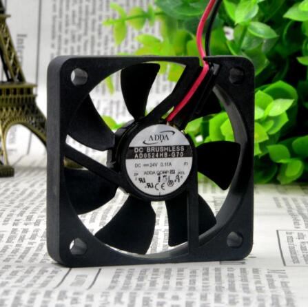 Original ADDA AD0524HB-G70 Cooling Fan 24V 0.11A 2.64W 2wires AD0524HB-G70 Fans